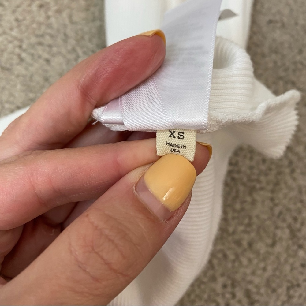 Madewell x Molly Dickson Raw Hem Tank Top White‎ XS - Picture 6 of 6
